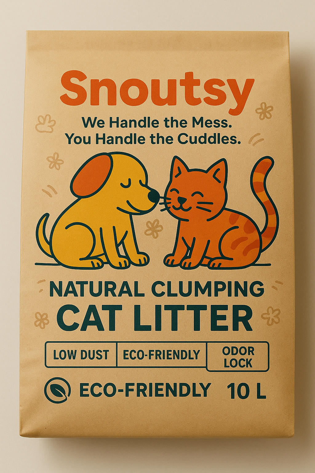 Snoutsy Cat Litter Packaging